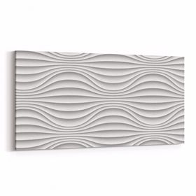 Olla 10451YD Beyaz Kabartma Görseli Yatay Dar 60x30 cm Kanvas Tablo