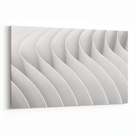 Olla 10456Y Beyaz Kabartma Görseli Yatay 30x20 cm Kanvas Tablo