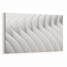 Olla 10456Y Beyaz Kabartma Görseli Yatay 30x20 cm Kanvas Tablo