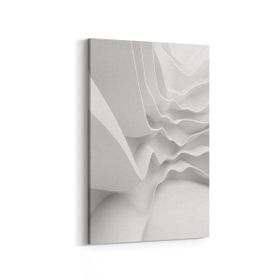 Olla 10462D Beyaz Kabartma Görseli Dikey 20x30 cm Kanvas Tablo