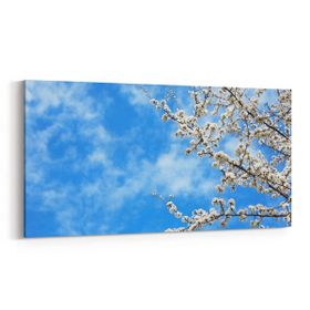 Olla 10472YD Ağaç Görseli Yatay Dar 60x30 cm Kanvas Tablo