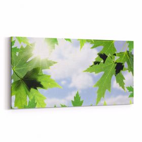 Olla 10484YD Ağaç Görseli Yatay Dar 60x30 cm Kanvas Tablo