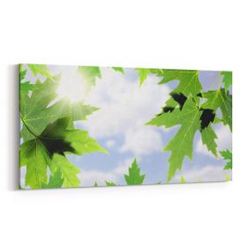 Olla 10484YD Ağaç Görseli Yatay Dar 60x30 cm Kanvas Tablo
