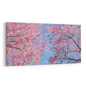 Olla 10491YD Ağaç Görseli Yatay Dar 60x30 cm Kanvas Tablo