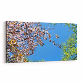 Olla 10492YD Ağaç Görseli Yatay Dar 60x30 cm Kanvas Tablo