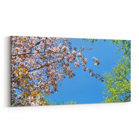 Olla 10492YD Ağaç Görseli Yatay Dar 60x30 cm Kanvas Tablo
