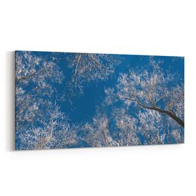 Olla 10499YD Ağaç Görseli Yatay Dar 60x30 cm Kanvas Tablo