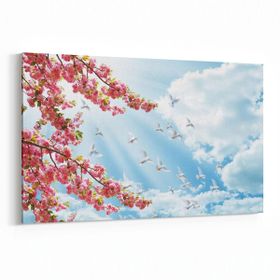 Olla 10517Y Ağaç Görseli Yatay 30x20 cm Kanvas Tablo