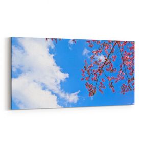 Olla 10535YD Ağaç Görseli Yatay Dar 60x30 cm Kanvas Tablo