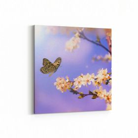 Olla 10542K Ağaç Görseli Kare 25x25 cm Kanvas Tablo