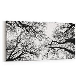 Olla 10555YD Ağaç Görseli Yatay Dar 60x30 cm Kanvas Tablo
