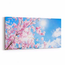 Olla 10557YD Ağaç Görseli Yatay Dar 60x30 cm Kanvas Tablo