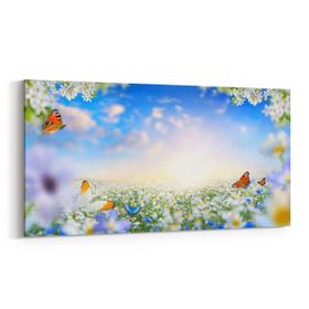 Olla 10563YD Ağaç Görseli Yatay Dar 60x30 cm Kanvas Tablo