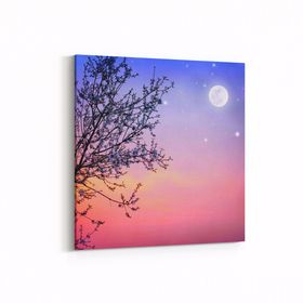 Olla 10572K Ağaç Görseli Kare 25x25 cm Kanvas Tablo