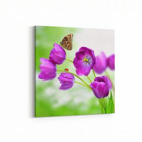 Olla 10592K Ağaç Görseli Kare 25x25 cm Kanvas Tablo