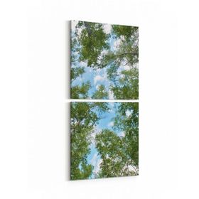 Olla 10601K2D Ağaç Görseli Kare 2 Parça Dikey 30x65 cm Kanvas Tablo