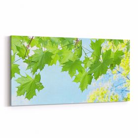 Olla 10633YD Ağaç Görseli Yatay Dar 60x30 cm Kanvas Tablo