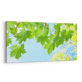 Olla 10633YD Ağaç Görseli Yatay Dar 60x30 cm Kanvas Tablo