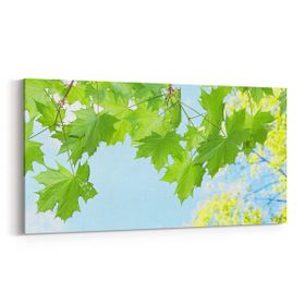 Olla 10633YD Ağaç Görseli Yatay Dar 60x30 cm Kanvas Tablo