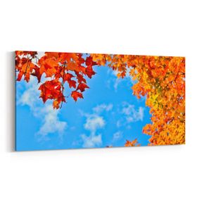 Olla 10714YD Ağaç Görseli Yatay Dar 60x30 cm Kanvas Tablo