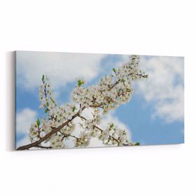 Olla 10734YD Ağaç Görseli Yatay Dar 60x30 cm Kanvas Tablo