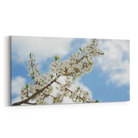 Olla 10734YD Ağaç Görseli Yatay Dar 60x30 cm Kanvas Tablo