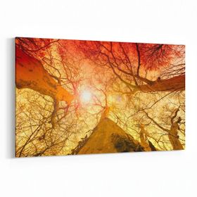 Olla 10738Y Ağaç Görseli Yatay 30x20 cm Kanvas Tablo