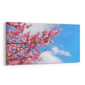 Olla 10755YD Ağaç Görseli Yatay Dar 60x30 cm Kanvas Tablo