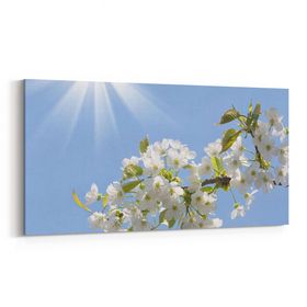 Olla 10765YD Ağaç Görseli Yatay Dar 60x30 cm Kanvas Tablo