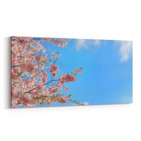 Olla 10767YD Ağaç Görseli Yatay Dar 60x30 cm Kanvas Tablo