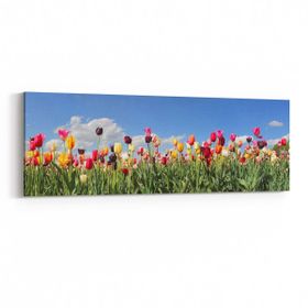 Olla 10770YI Ağaç Görseli Yatay İnce 90x30 cm Kanvas Tablo