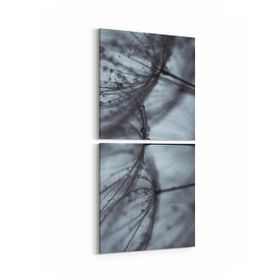 Olla 10777K2D Ağaç Görseli Kare 2 Parça Dikey 30x65 cm Kanvas Tablo