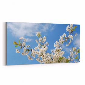 Olla 10799YD Ağaç Görseli Yatay Dar 60x30 cm Kanvas Tablo