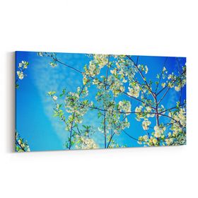 Olla 10858YD Ağaç Görseli Yatay Dar 60x30 cm Kanvas Tablo