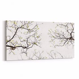Olla 10887YD Ağaç Görseli Yatay Dar 60x30 cm Kanvas Tablo