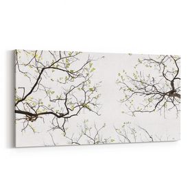 Olla 10887YD Ağaç Görseli Yatay Dar 60x30 cm Kanvas Tablo