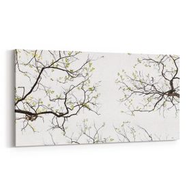 Olla 10887YD Ağaç Görseli Yatay Dar 60x30 cm Kanvas Tablo