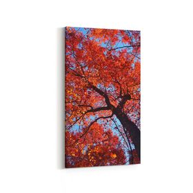 Olla 10898DD Ağaç Görseli Dikey Dar 30x60 cm Kanvas Tablo