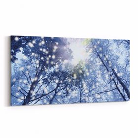 Olla 10921YD Ağaç Görseli Yatay Dar 60x30 cm Kanvas Tablo
