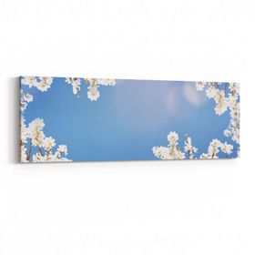 Olla 10948YI Ağaç Görseli Yatay İnce 90x30 cm Kanvas Tablo