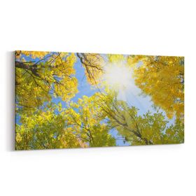 Olla 10963YD Ağaç Görseli Yatay Dar 60x30 cm Kanvas Tablo