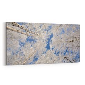 Olla 10976YD Ağaç Görseli Yatay Dar 60x30 cm Kanvas Tablo