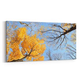 Olla 10978YD Ağaç Görseli Yatay Dar 60x30 cm Kanvas Tablo
