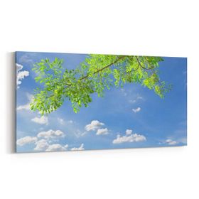 Olla 11004YD Ağaç Görseli Yatay Dar 60x30 cm Kanvas Tablo