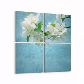 Olla 11054K4 Ağaç Görseli Kare 4 Parça 65x65 cm Kanvas Tablo