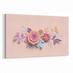 Olla 11549Y Çiçek Görseli Yatay 30x20 cm Kanvas Tablo