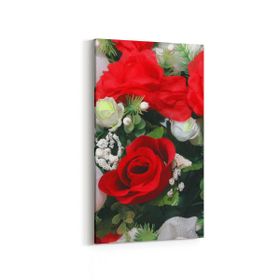 Olla 11554DD Çiçek Görseli Dikey Dar 30x60 cm Kanvas Tablo
