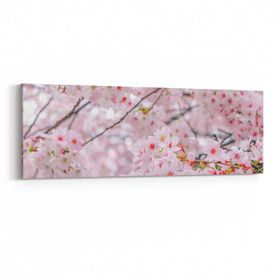 Olla 11556YI Çiçek Görseli Yatay İnce 90x30 cm Kanvas Tablo