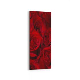 Olla 11557DI Çiçek Görseli Dikey İnce 30x90 cm Kanvas Tablo