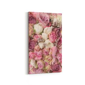 Olla 11558DD Çiçek Görseli Dikey Dar 30x60 cm Kanvas Tablo